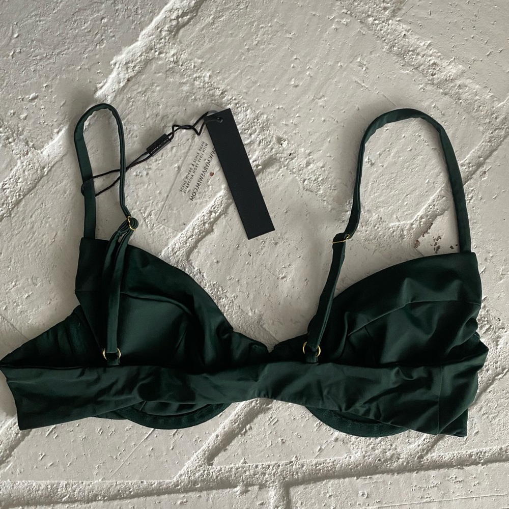Myra Swim Two Piece Set NWT, Size S Jardin top paired w Hugo bottoms, Color Palm - Picture 8 of 13